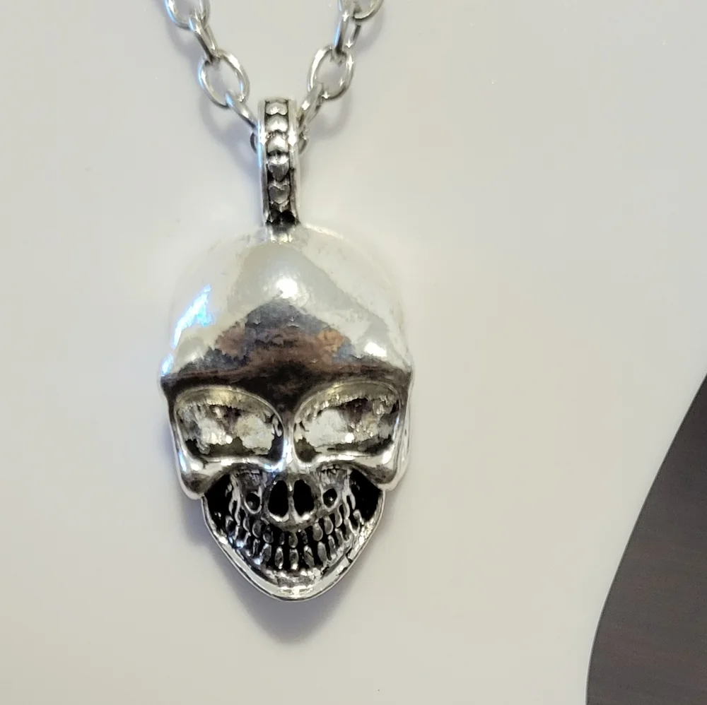 New unisex skull pendant and chain